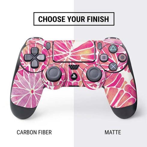 Cat Coq Pink Water Lilies PS4 Controller Skin