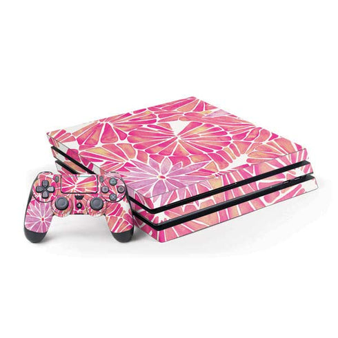 Cat Coq Pink Water Lilies PS4 Pro Bundle Skin