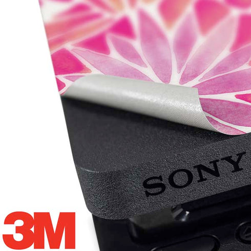 Cat Coq Pink Water Lilies PS4 Slim Skin