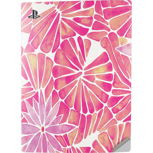 Cat Coq Pink Water Lilies PS5 Digital Edition Console Skin