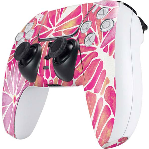 Cat Coq Pink Water Lilies PS5 Controller Skin