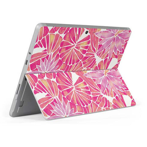 Cat Coq Pink Water Lilies Surface Go Skin