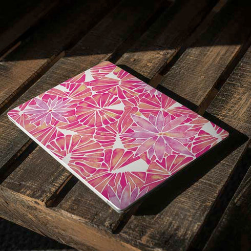 Cat Coq Pink Water Lilies Surface Laptop 3 13.5in Skin