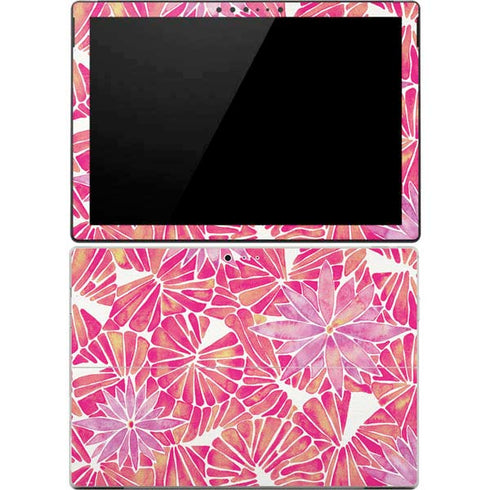 Cat Coq Pink Water Lilies Surface Pro 4 Skin