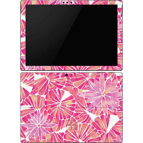 Cat Coq Pink Water Lilies Surface Pro 6 Skin