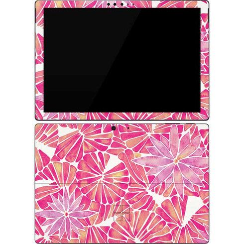 Cat Coq Pink Water Lilies Surface Pro 7 Skin