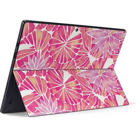Cat Coq Pink Water Lilies Surface Pro 7 Skin