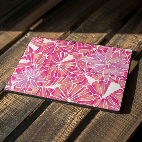 Cat Coq Pink Water Lilies Surface Pro 7 Skin
