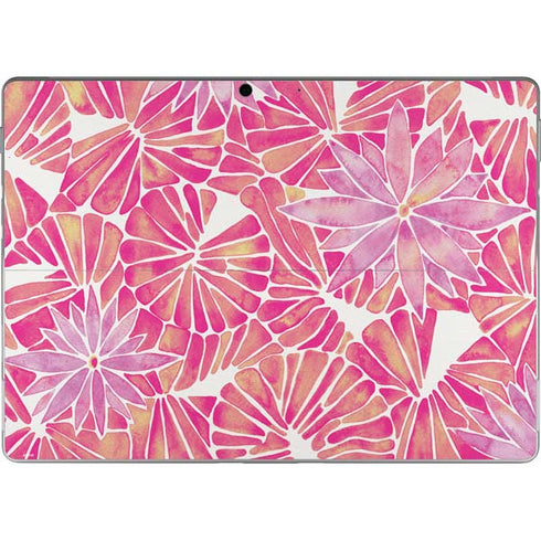 Cat Coq Pink Water Lilies Surface Pro 8 Skin