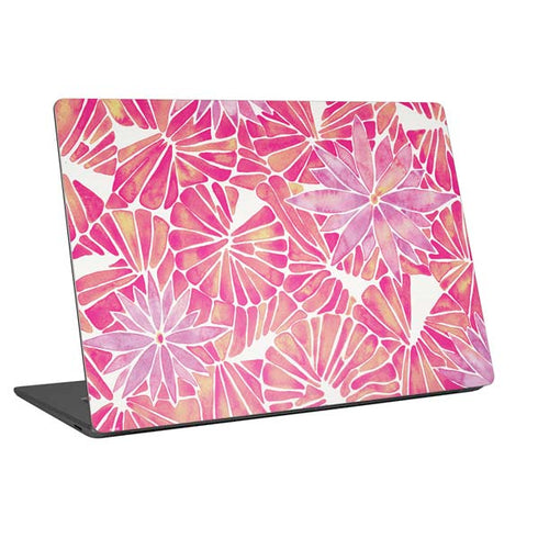 Cat Coq Pink Water Lilies Universal Laptop 11in (8.8 x 6.2in) Skin