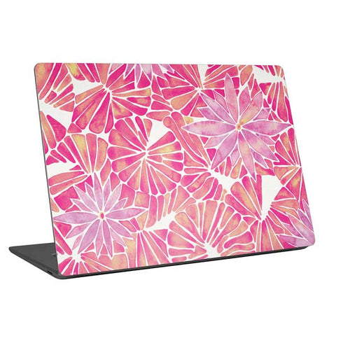 Cat Coq Pink Water Lilies Universal Laptop 13in (10.6 x 7.6in) Skin