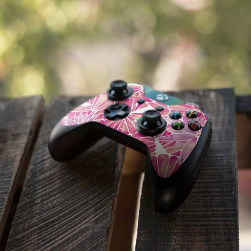 Cat Coq Pink Water Lilies Xbox One Controller Skin
