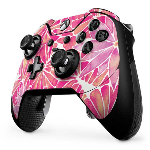 Cat Coq Pink Water Lilies Xbox One Elite Controller Skin