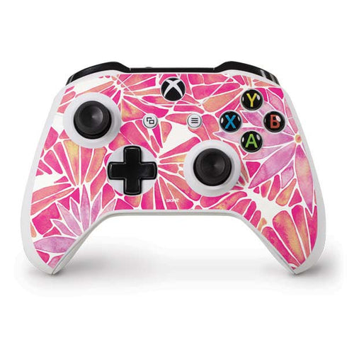 Cat Coq Pink Water Lilies Xbox One S Controller Skin