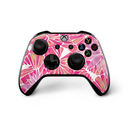 Cat Coq Pink Water Lilies Xbox One X Controller Skin