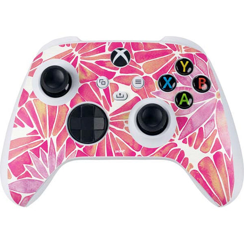 Cat Coq Pink Water Lilies Xbox Series S Controller Skin