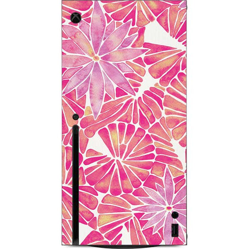 Cat Coq Pink Water Lilies Xbox Series X Console Skin