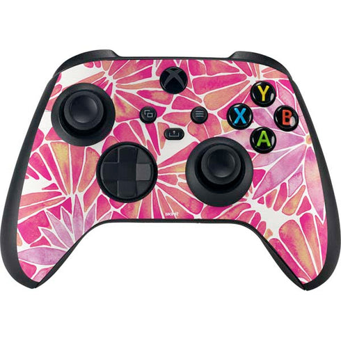 Cat Coq Pink Water Lilies Xbox Series X Controller Skin