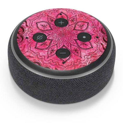 Pink Zen Ginseng Amazon Echo Dot Skin