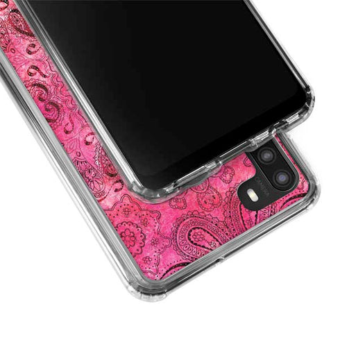 Pink Zen Ginseng Galaxy A21 Clear Case