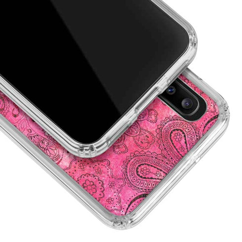 Pink Zen Ginseng Galaxy A30 Clear Case