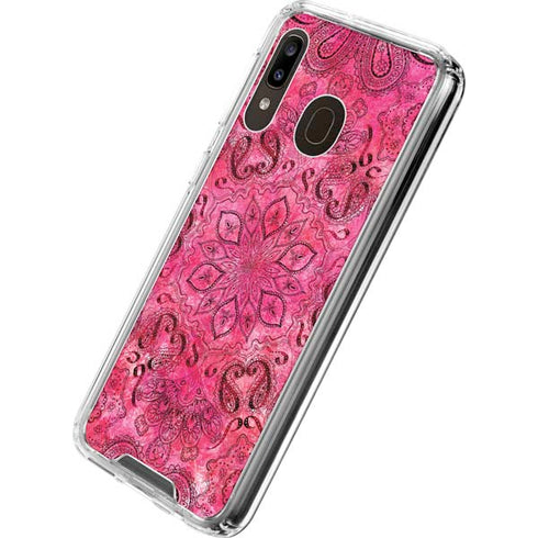 Pink Zen Ginseng Galaxy A30 Clear Case