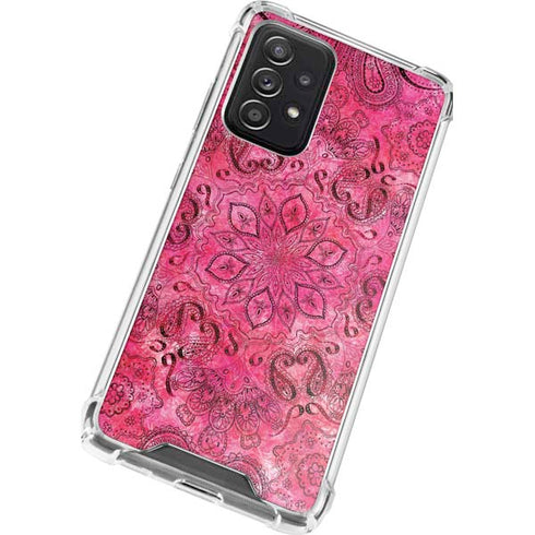 Pink Zen Ginseng Galaxy A72 5G Clear Case