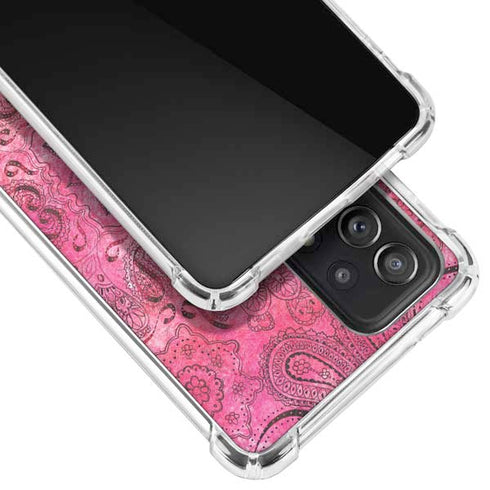 Pink Zen Ginseng Galaxy A72 5G Clear Case