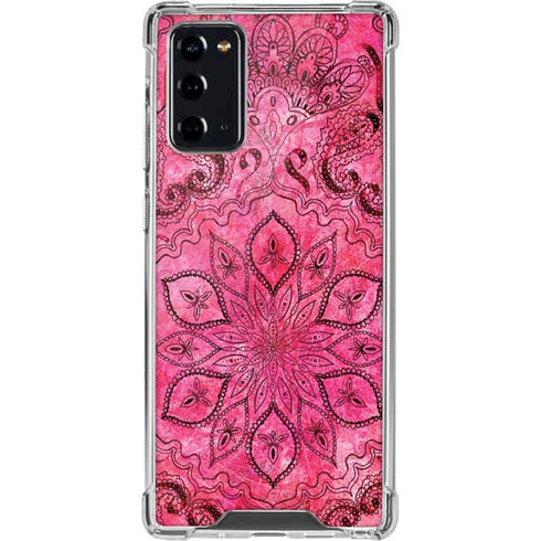 Pink Zen Ginseng Galaxy Note20 5G Clear Case