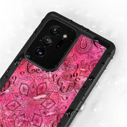 Pink Zen Ginseng Galaxy Note20 Ultra 5G Waterproof Case