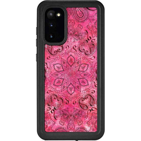Pink Zen Ginseng Galaxy S20 Waterproof Case