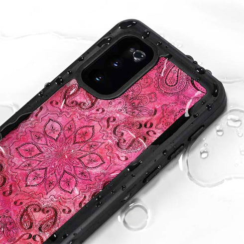 Pink Zen Ginseng Galaxy S20 Waterproof Case