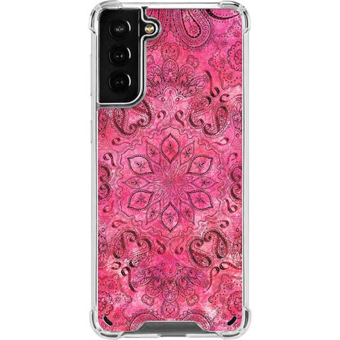 Pink Zen Ginseng Galaxy S21 Plus 5G Clear Case