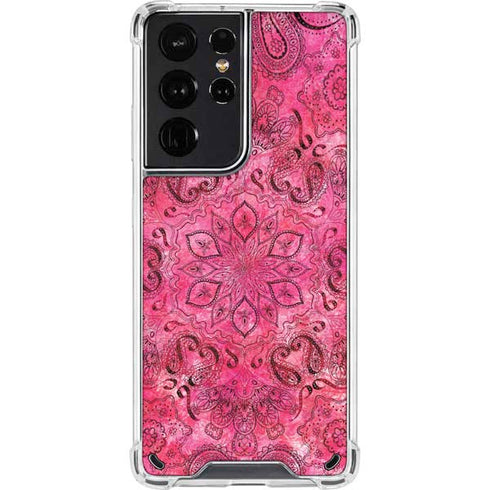 Pink Zen Ginseng Galaxy S21 Ultra 5G Clear Case