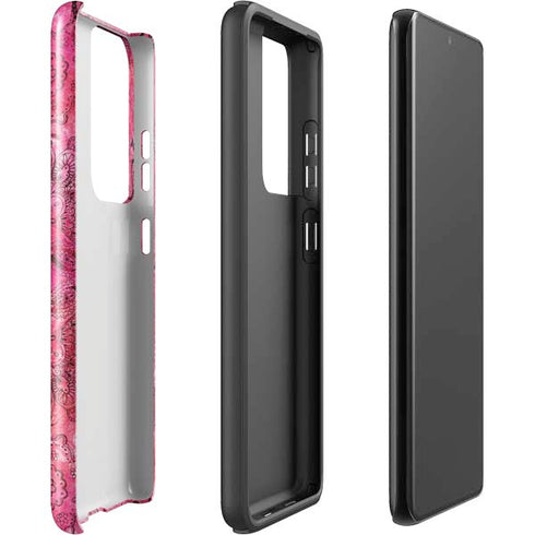 Pink Zen Ginseng Galaxy S21 Ultra 5G Pro Case