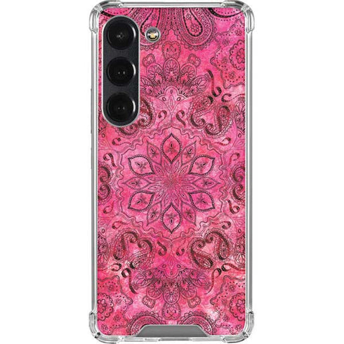 Pink Zen Ginseng Galaxy S23 Clear Case