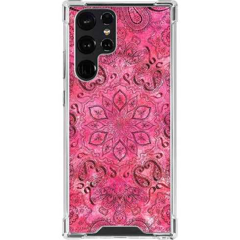 Pink Zen Ginseng Galaxy S24 Ultra Clear Case