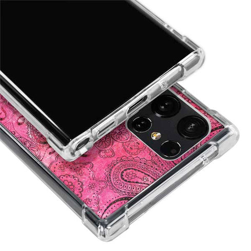 Pink Zen Ginseng Galaxy S24 Ultra Clear Case