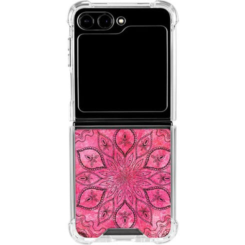 Pink Zen Ginseng Galaxy Z Flip5 5G Clear Case