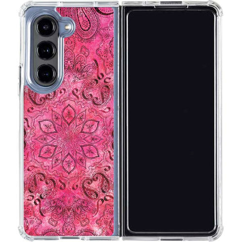 Pink Zen Ginseng Galaxy Z Fold5 5G Clear Case