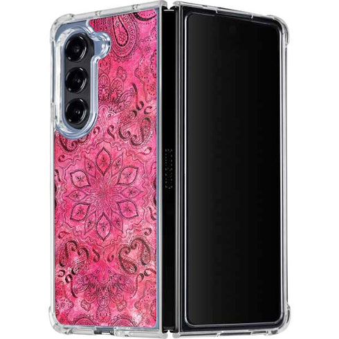 Pink Zen Ginseng Galaxy Z Fold5 5G Clear Case