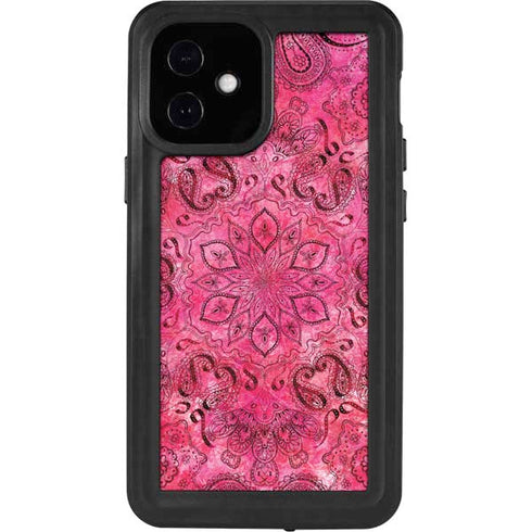 Pink Zen Ginseng iPhone 12 Mini Waterproof Case