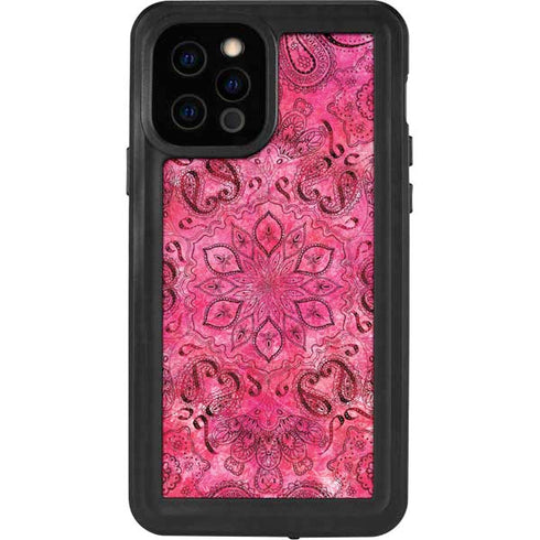 Pink Zen Ginseng iPhone 12 Pro Waterproof Case