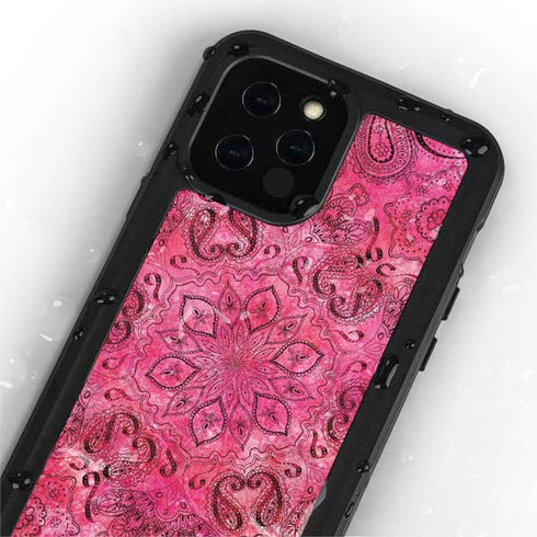 Pink Zen Ginseng iPhone 12 Pro Waterproof Case