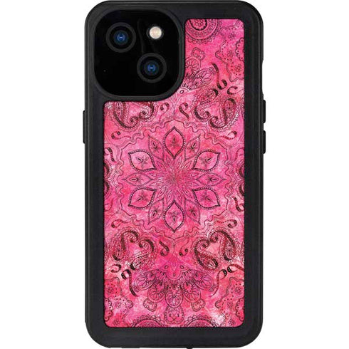 Pink Zen Ginseng iPhone 13 Mini Waterproof Case