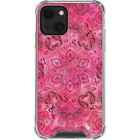 Pink Zen Ginseng iPhone 14 Clear Case