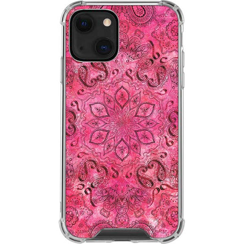 Pink Zen Ginseng iPhone 14 Plus Clear Case