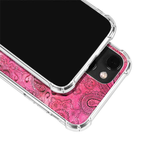Pink Zen Ginseng iPhone 14 Plus Clear Case