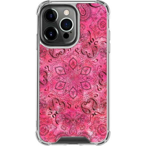 Pink Zen Ginseng iPhone 14 Pro Clear Case
