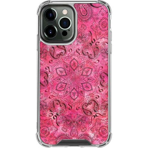Pink Zen Ginseng iPhone 15 Pro Max Clear Case